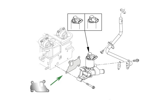 Заглушка EGR OPEL Agila Astra G Corsa B/C 1.0 1.2