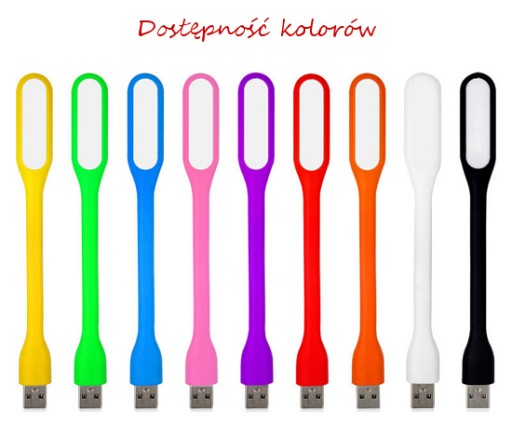 LAMPKA SILIKONOWA USB DO LAPTOPA 6 LED MOCNA