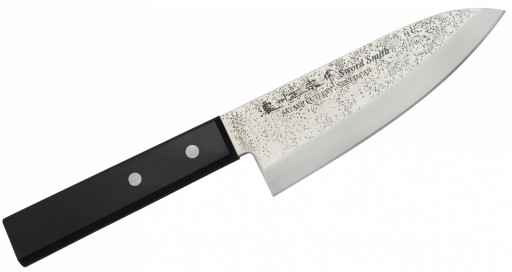 Satake Nashiji Black Paka Japoński Nóż Deba 15,5cm