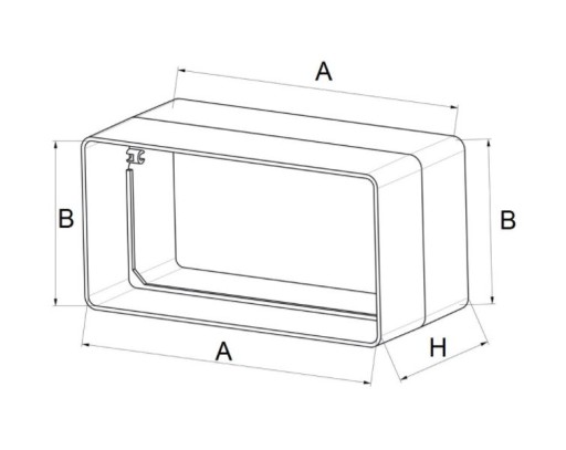 РАЗЪЕМ ПЛОСКИХ КАНАЛОВ AWENTA 60x120 KP120-21
