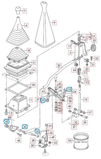 РЕМКОМПЛЕКТ ПЕРЕКЛЮЧЕНИЯ ПЕРЕДАЧ VW TRANSPORTER T4