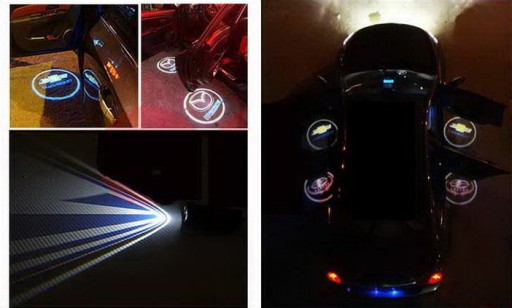 ŚWIATŁA LED POWITALNE LOGO CADILLAC SUPER MOC 2x7W