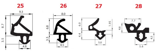 Уплотнитель оконный VEKA S-1126