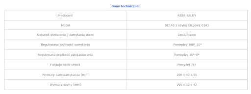 Дверной доводчик ASSA ABLOY DC140 черный