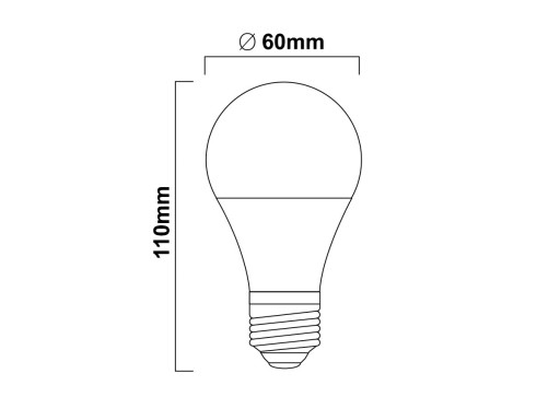 5x ŻARÓWKA LED AIGOSTAR A60 10W 950lm E27 4000K Białe światło Bez migotania