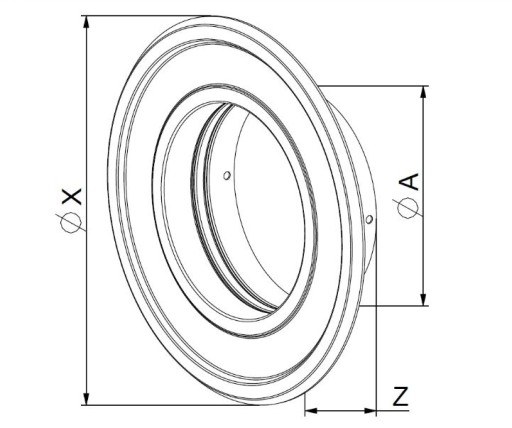 ВОРОТНИК AWENTA ROSETTE ДЛЯ ТРУБ SPIRO FLEX RM 125