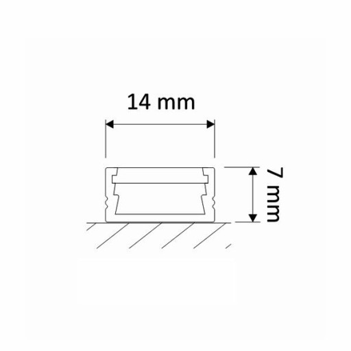 НОВЫЙ светодиодный алюминиевый профиль 2м БЕЛЫЙ + колпачки LINE MINI