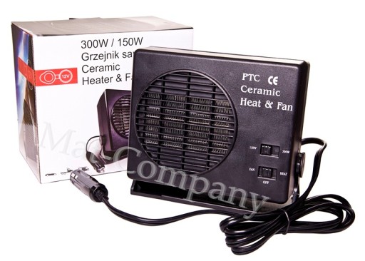 TERMOWENTYLATOR GRZEJNIK NAGRZEWNICA 12V 300W