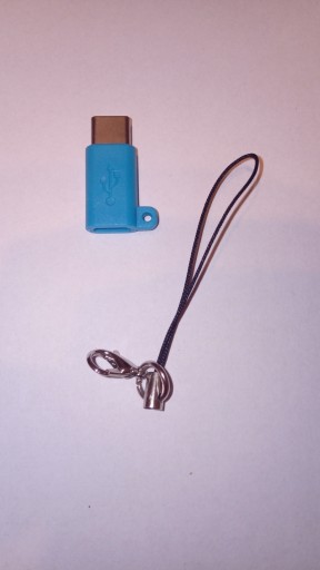 Przejściówka adapter micro usb typ c blue huawei