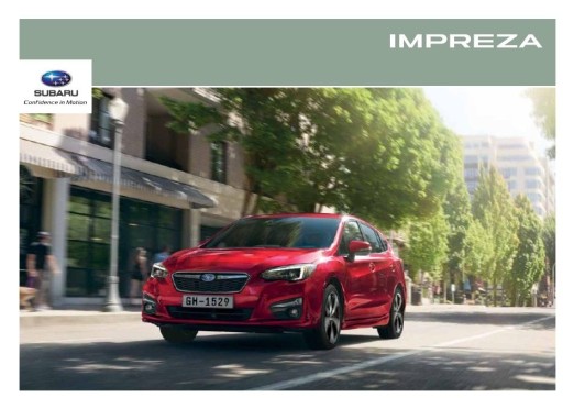 Брошюра Subaru Impreza 2018 Словакия