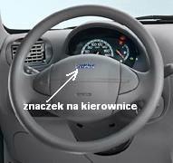 Fiat Seicento Значок Fiat Наклейка на руль