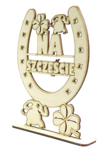 DECOUPAGE PODKOWA SŁOŃ KONICZYNA NA SZCZĘŚCIE YO47