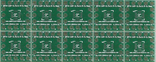 10шт - QFN16-3,5x3,5 0,50мм на 4 x IDC1x4