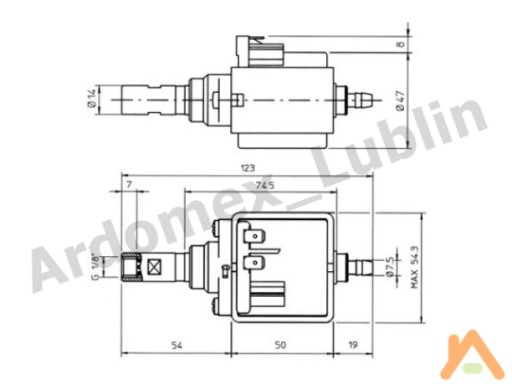 Насос ULKA EX4GW 20 Бар 230В (EX038)