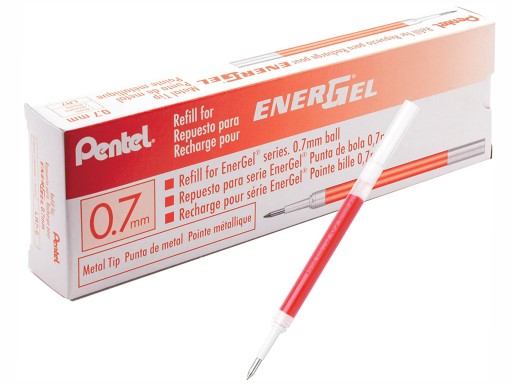 Картридж Pentel Energel 0,7мм LR7 красный