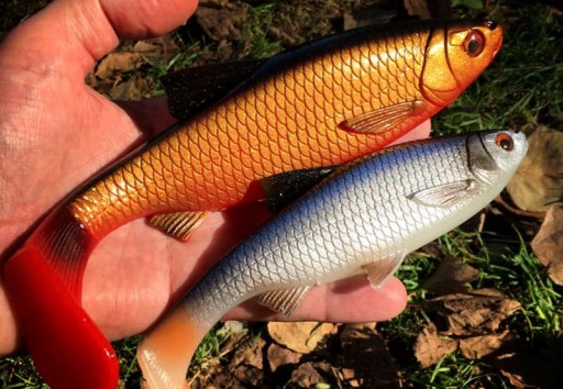 GUMA PŁOĆ RIVER ROACH 22cm 125g Blood Belly