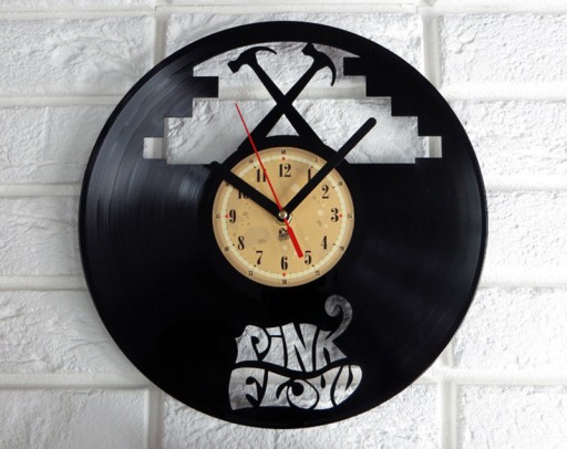 Настенные часы из виниловой пластинки Pink Floyd The Wall