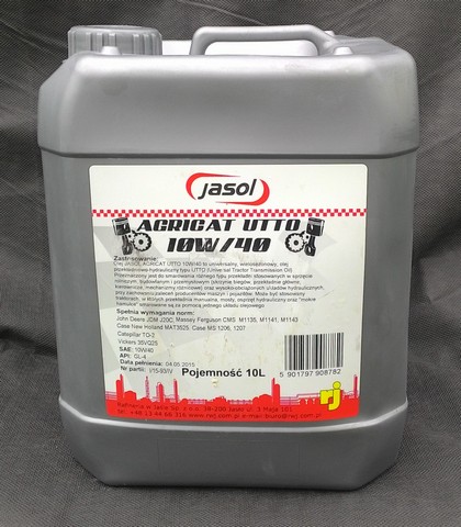JASOL AGRICAT UTTO 10W40 10л многофункциональное масло