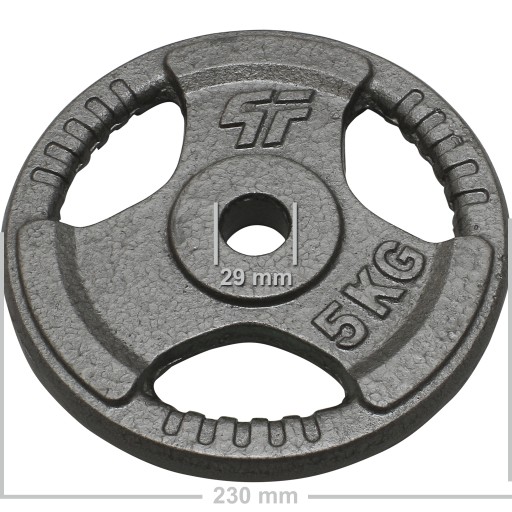 Platinum Fitness Set 45 кг чугун -соединение 29 мм рулевое колесо Hammertone