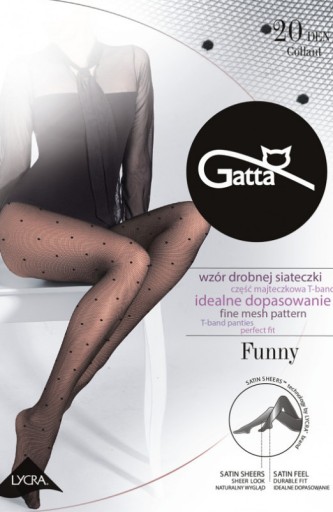 Колготки GATTA FUNNY 05 сетка DOTS #3 M