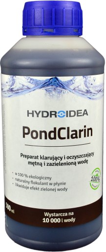 Hydroidea PondClarin Осветление прудовой воды флокулянтом УДАЛЯЕТ МУТНОСТЬ 05