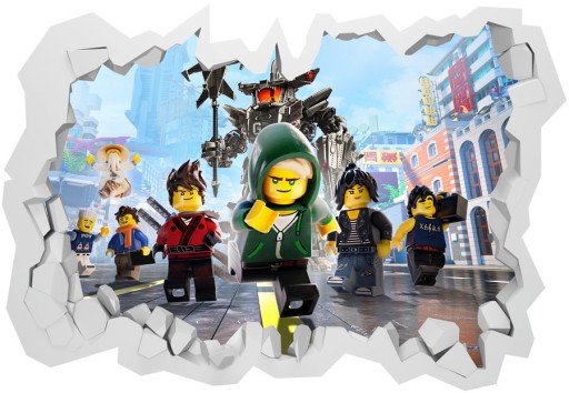 3D наклейки LEGO Ninjago для детей 70x50