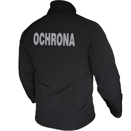 Kurtka Softshell Ochrona Z Haftem Srebrnym XXL
