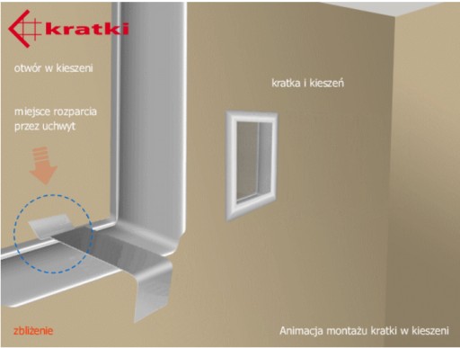 Kratka kominkowa 22x37 cm CZARNO-ZŁOTY z żaluzją