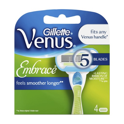 Wkłady do maszynek Gillette Venus Gillette 4 szt EXTRA SMOOTH ORYGINAŁ