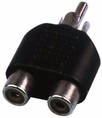 ADAPTER GNIAZDO 2 RCA 1 RCA CINCH MONACOR NTA-104