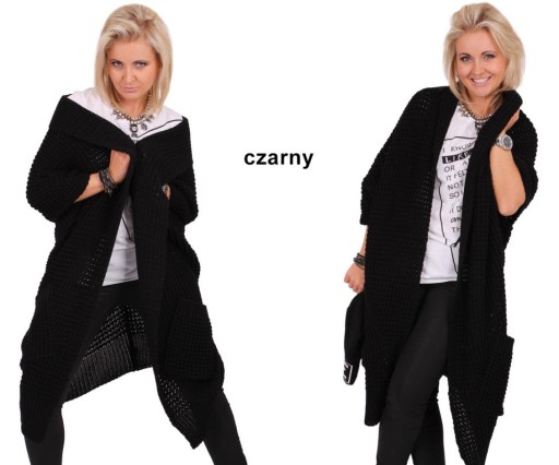 PASMANTEX GENUA GRUBY KARDIGAN SWETER PŁASZCZ