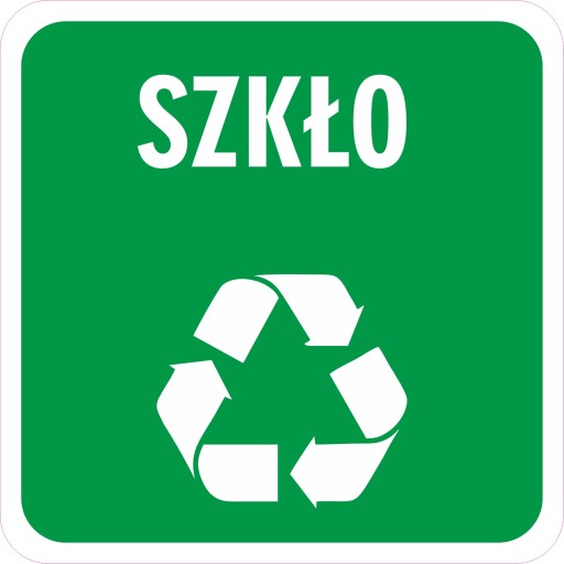 Naklejka NS26 segregacja odpadów śmieci 18x18 cm