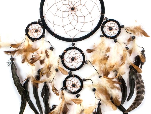 PIĘKNY ŁAPACZ SNÓW DREAMCATCHER 65cm RÓŻNE KOLORY