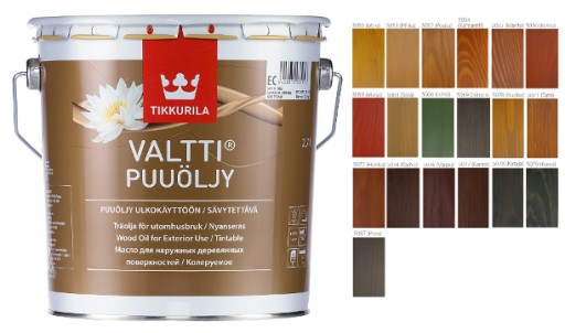 TIKKURILA Valtti Wood Oil 0,9l OLEJ KOLORY gr. I