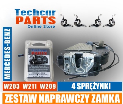 4 sprężynki rygla zamków Mercedes W211 W203 W209