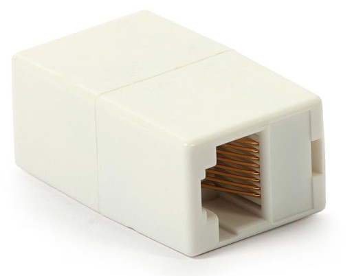 PRZEJŚCIÓWKA ŁĄCZNIK BECZKA RJ45 RJ-45 KAT5E 8P8C