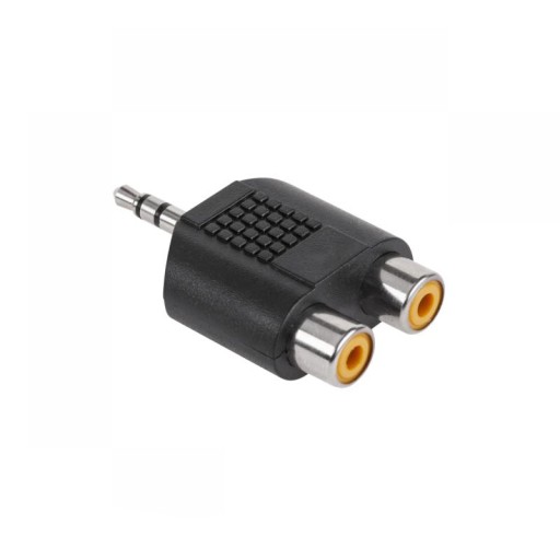 Adapter 2 x RCA F - Jack 3,5mm M