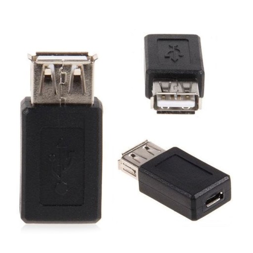 Adapter Przejściówka USB żeński - Micro USB żeński