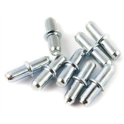 PODPÓRKA DO PÓŁEK CHROM fi 5mm KOMPLET 20 SZT AMIX