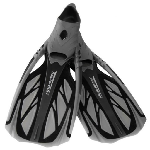 Płetwy AQUA-SPEED INOX r. 40-41 - czano/szare (07)