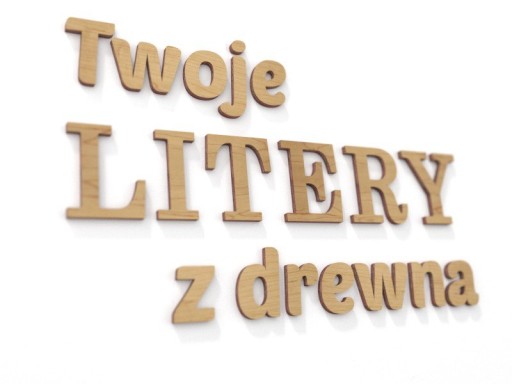 Twój tekst - Litery 3d Napisy na ścianę wys 24cm