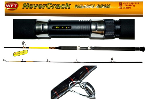 NEVER CRACK WFT 100-400g wędka sumowa dorszowa 2,4 GRATIS plecionka 300m