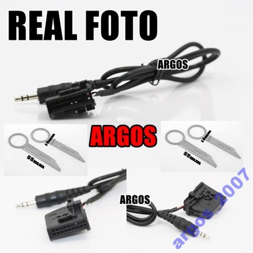 Złącze AUX MFD2 VW AUDI SKODA RNS2 Navi +4 klucze