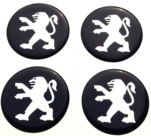 NAKLEJKI NA KOŁPAKI DEKIELKI FELGI PEUGEOT 70 MM