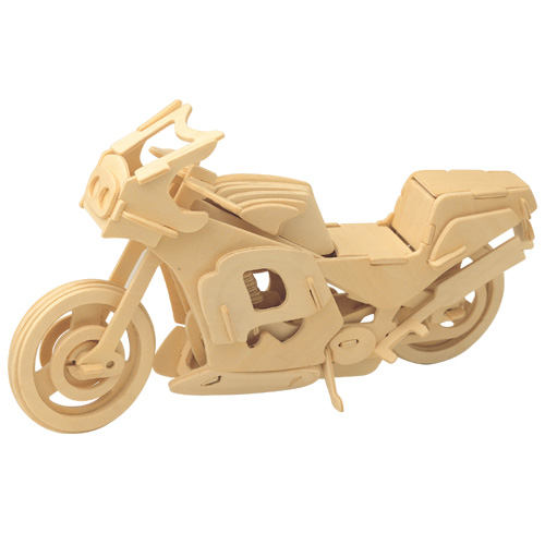 PUZZLE DREWNIANE 3D MOTOCYKL MOTOR WYŚCIGOWY