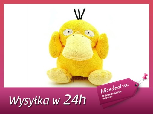 PLUSZAK MASKOTKA POKEMON PSYDUCK DETEKTYW PIKACHU