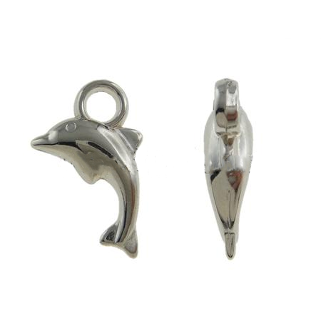 Wisiorek Zawieszka Delfin Charms 13x14mm 30szt