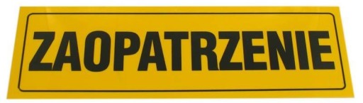 TABLICA TABLICZKA ZAOPATRZENIE PCV INFORMACYJNA