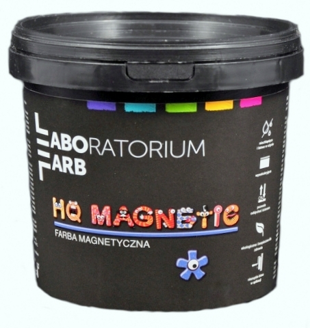 FARBA MAGNETYCZNA DO ŚCIAN HQ MAGNETIC CZARNA 5L