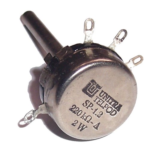 POTENCJOMETR TELPOD SP-1.2 _ 220k A 2W oś 60mm